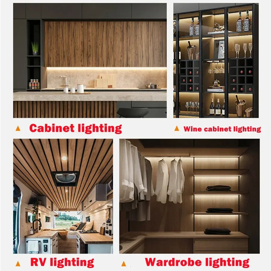 Aswesaw Sweep Dimmer Sensor Penetrating Switch DC 5V 12V 24V Wood Panel Touch Switch LED Dimmable Touch Sensing Hidden - The Upgraded Inc