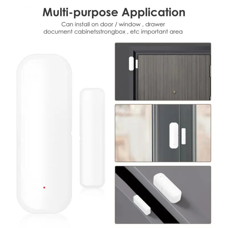 Aubess Tuya WiFi Smart Door Sensor Smart Home Door Open/Closed Detectors Window Sensor SmartLife Works With Google Home Alexa - The Upgraded Inc